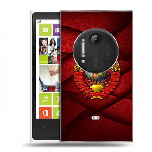 Дизайнерский силиконовый чехол для Nokia Lumia 1020 Герб СССР