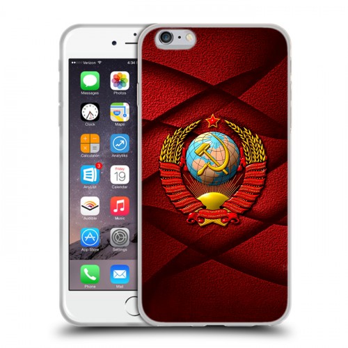 Дизайнерский силиконовый чехол для Iphone 6 Plus/6s Plus Герб СССР