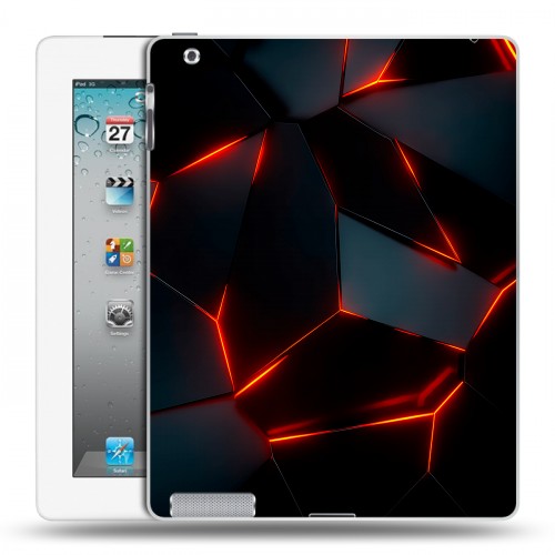 Дизайнерский пластиковый чехол для Ipad 2/3/4 Яркие абстракции