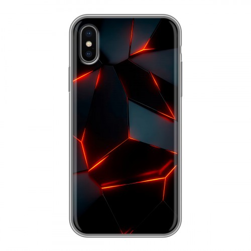 Дизайнерский силиконовый чехол для Iphone x10 Яркие абстракции