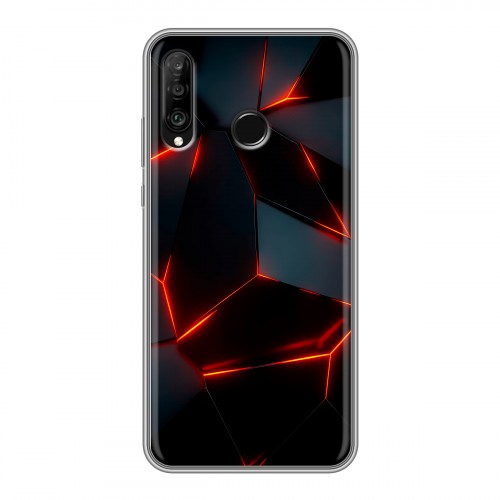 Дизайнерский силиконовый чехол для Huawei P30 Lite Яркие абстракции
