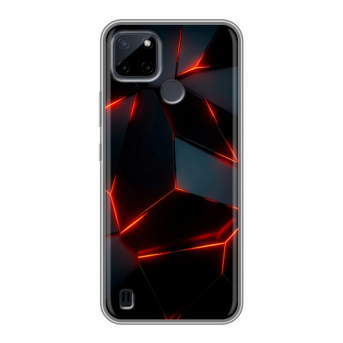 Дизайнерский силиконовый чехол для Realme C21Y Яркие абстракции