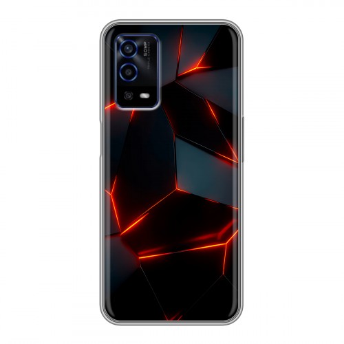 Дизайнерский силиконовый с усиленными углами чехол для OPPO A55 Яркие абстракции