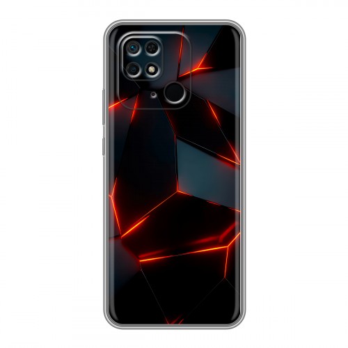 Дизайнерский силиконовый чехол для Xiaomi Redmi 10C Яркие абстракции