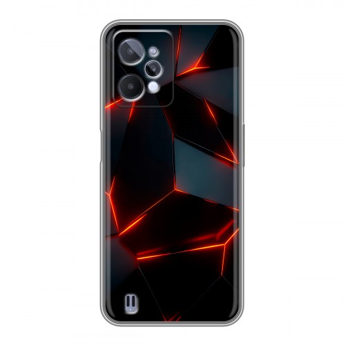 Дизайнерский силиконовый чехол для Realme C31 Яркие абстракции