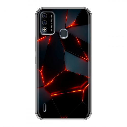 Дизайнерский силиконовый чехол для Itel A48 Яркие абстракции