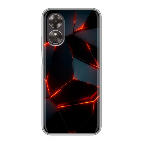 Дизайнерский силиконовый чехол для OPPO A17 Яркие абстракции