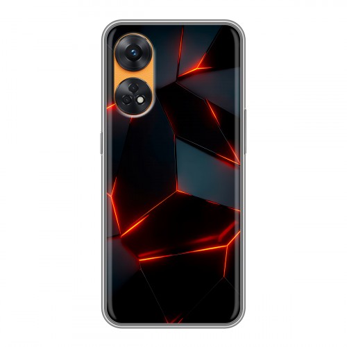 Дизайнерский силиконовый чехол для OPPO Reno8 T Яркие абстракции
