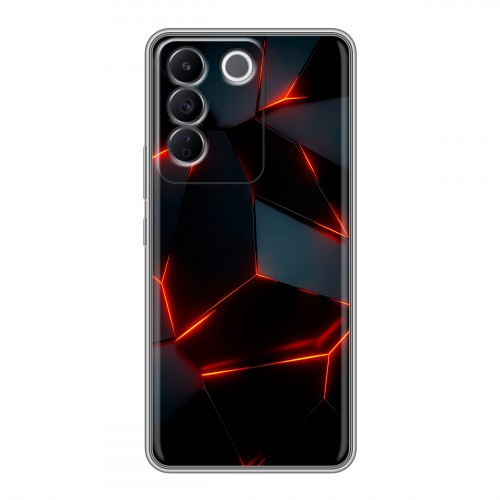 Дизайнерский силиконовый чехол для Vivo V27e Яркие абстракции