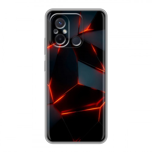 Дизайнерский силиконовый чехол для Xiaomi RedMi 12C Яркие абстракции