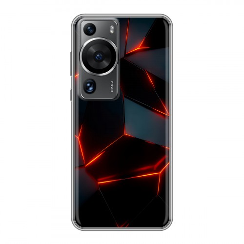 Дизайнерский силиконовый чехол для Huawei P60 Яркие абстракции