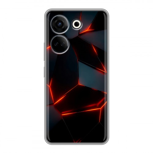 Дизайнерский силиконовый чехол для Tecno Camon 20 Яркие абстракции