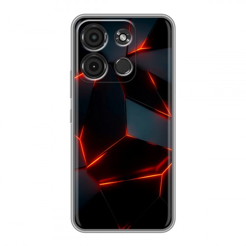 Дизайнерский силиконовый чехол для Itel A60s Яркие абстракции