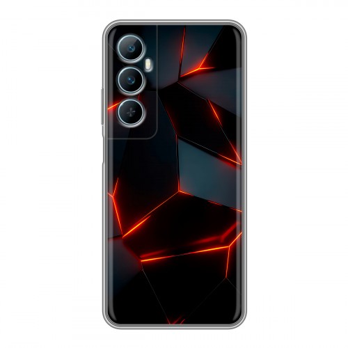 Дизайнерский силиконовый чехол для Realme C65 Яркие абстракции