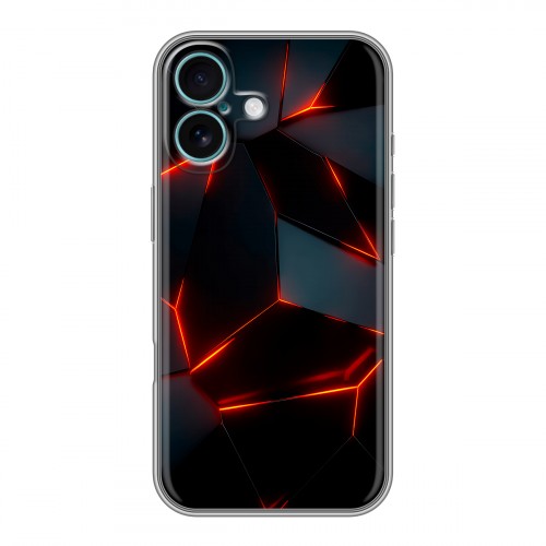 Дизайнерский силиконовый чехол для Iphone 16 Plus Яркие абстракции