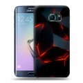 Дизайнерский силиконовый чехол для Samsung Galaxy S6 Edge Яркие абстракции