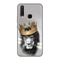 Дизайнерский силиконовый чехол для Vivo Y17 Лев с короной