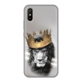 Дизайнерский силиконовый чехол для Xiaomi RedMi 9A Лев с короной