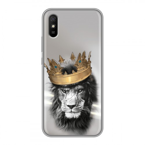 Дизайнерский силиконовый чехол для Xiaomi RedMi 9A Лев с короной