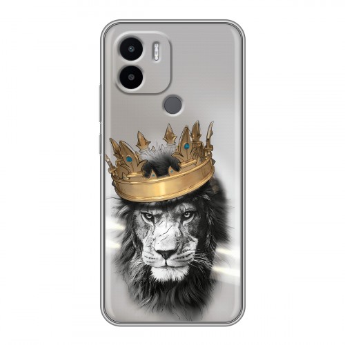 Дизайнерский силиконовый чехол для Xiaomi Redmi A1 Plus Лев с короной