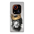 Дизайнерский силиконовый чехол для Tecno Phantom X2 Pro Лев с короной