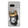 Дизайнерский силиконовый чехол для Google Pixel 7 Лев с короной