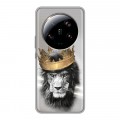 Дизайнерский силиконовый чехол для Xiaomi 13 Ultra Лев с короной