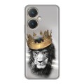 Дизайнерский силиконовый чехол для Vivo Y27 4G Лев с короной