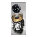 Дизайнерский силиконовый чехол для OnePlus 11R Лев с короной