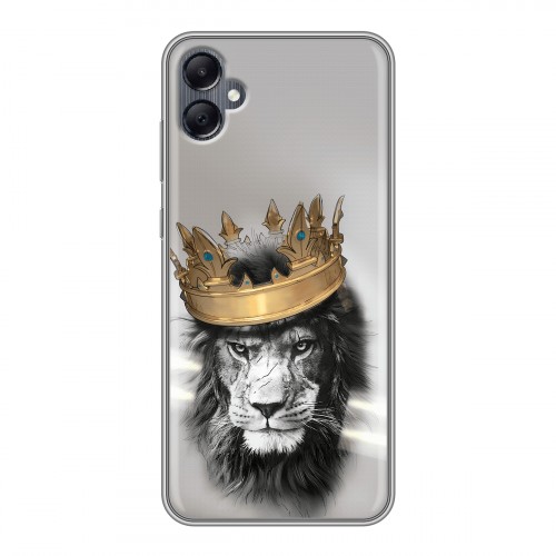 Дизайнерский силиконовый чехол для Samsung Galaxy A05 Лев с короной