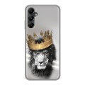Дизайнерский силиконовый чехол для Samsung Galaxy A05s Лев с короной