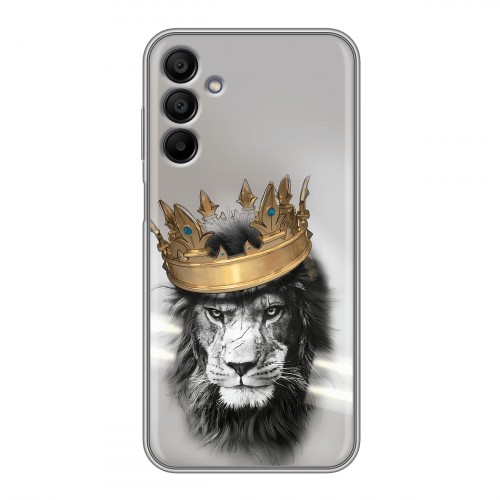 Дизайнерский силиконовый чехол для Samsung Galaxy A15 Лев с короной
