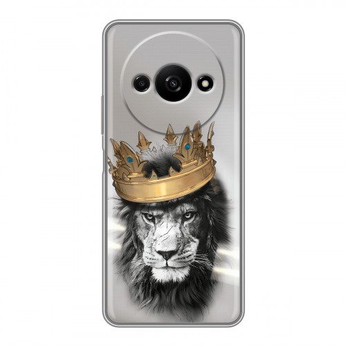Дизайнерский силиконовый чехол для Xiaomi RedMi A3 Лев с короной