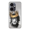 Дизайнерский силиконовый чехол для Itel P55 Plus Лев с короной