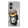 Дизайнерский силиконовый чехол для Vivo Y03 Лев с короной