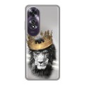 Дизайнерский силиконовый чехол для OPPO A60 Лев с короной