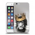 Дизайнерский силиконовый чехол для Iphone 6 Plus/6s Plus Лев с короной