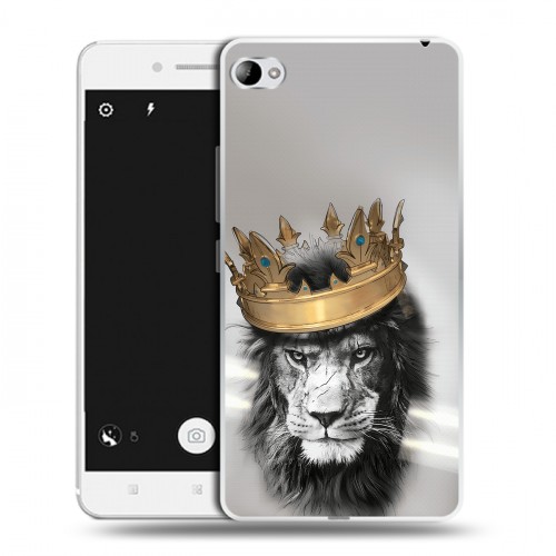 Дизайнерский пластиковый чехол для Lenovo S90 Лев с короной
