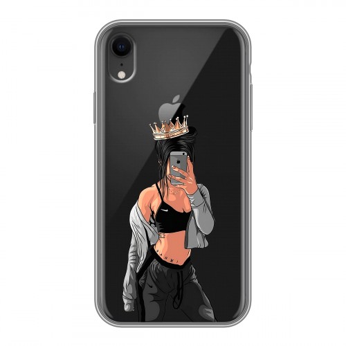 Полупрозрачный дизайнерский пластиковый чехол для Iphone Xr Женские принты