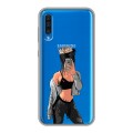 Полупрозрачный дизайнерский пластиковый чехол для Samsung Galaxy A50 Женские принты