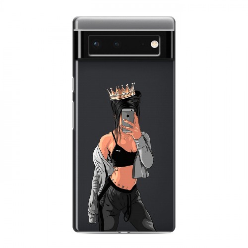 Полупрозрачный дизайнерский силиконовый чехол для Google Pixel 6 Женские принты