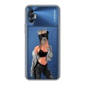 Полупрозрачный дизайнерский силиконовый чехол для Tecno Spark 8P Женские принты