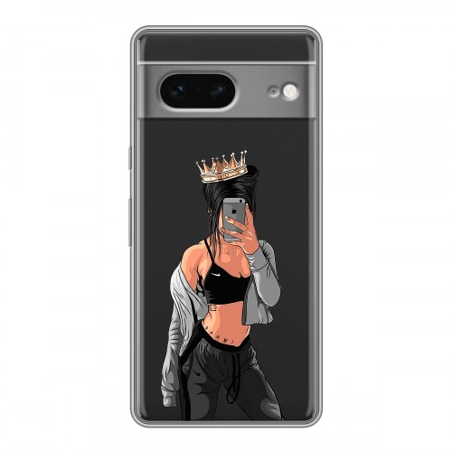 Полупрозрачный дизайнерский пластиковый чехол для Google Pixel 7 Женские принты