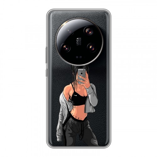 Полупрозрачный дизайнерский пластиковый чехол для Xiaomi 13 Ultra Женские принты