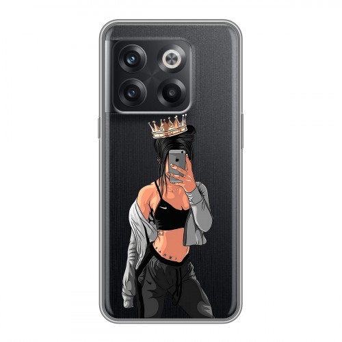 Полупрозрачный дизайнерский пластиковый чехол для OnePlus 10T Женские принты