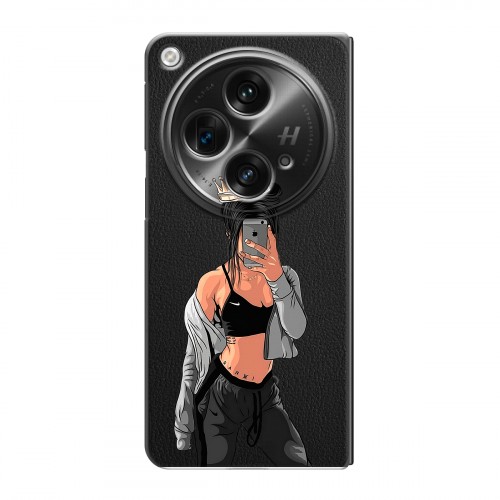 Полупрозрачный дизайнерский пластиковый чехол для OPPO Find N3 Женские принты