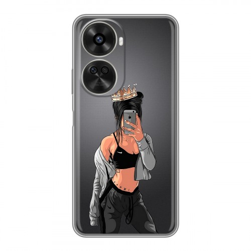 Полупрозрачный дизайнерский пластиковый чехол для Huawei Nova 11 SE Женские принты