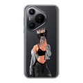 Полупрозрачный дизайнерский пластиковый чехол для Huawei Pura 70 Женские принты
