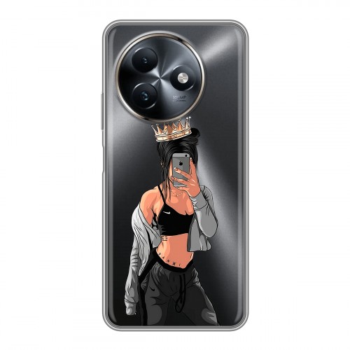 Полупрозрачный дизайнерский пластиковый чехол для Itel S24 Женские принты