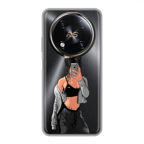 Полупрозрачный дизайнерский пластиковый чехол для Itel RS4 Женские принты